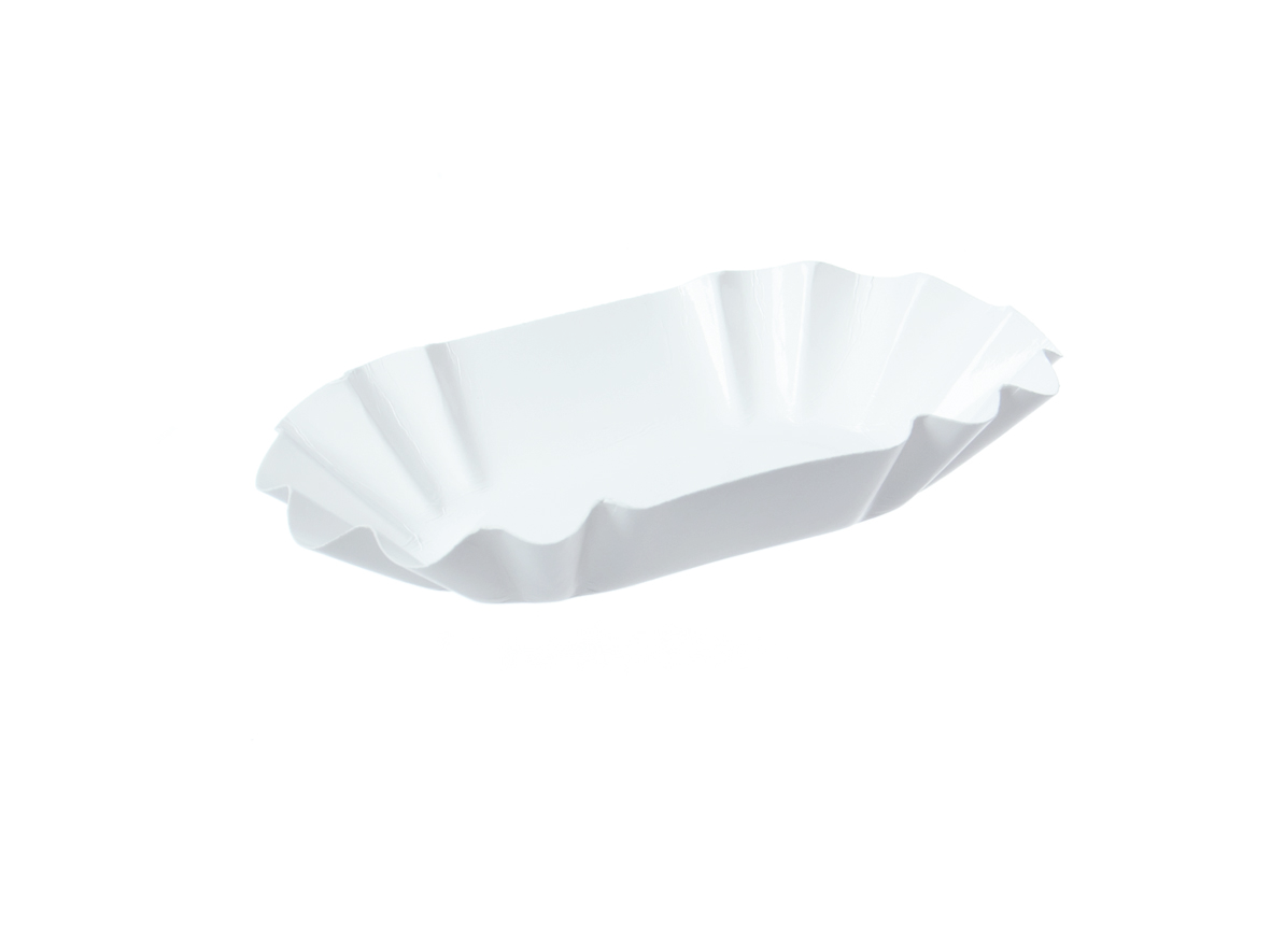 Pappschalen Weiß und Braun